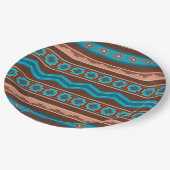 Southwest Style Geometric Cameron Gorge Design ペーパープレート (アングル)