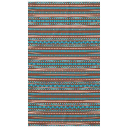 Southwest Style Geometric Cameron Gorge Design Lg テーブルクロス (正面)