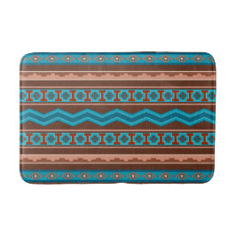 Southwest Style Geometric Cameron Gorge Design Med バスマット