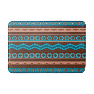 Southwest Style Geometric Cameron Gorge Design Med バスマット