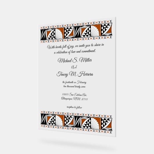 Southwest Sunrise アクリルサイン (傾斜)