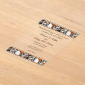 Southwest Sunrise アクリル招待状 (レイダウン)