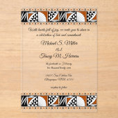 Southwest Sunrise アクリル招待状 (正面)