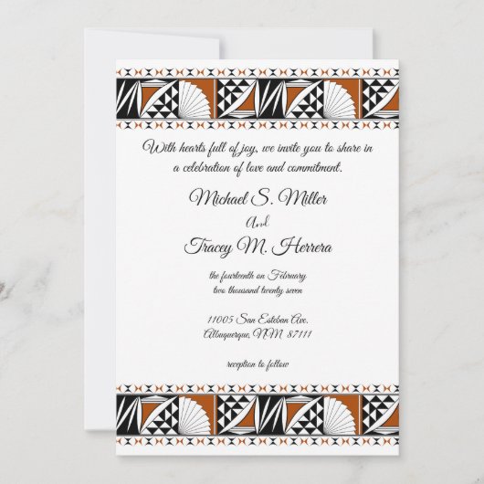 Southwest Sunrise 招待状 (正面)