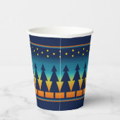 Southwest Sunset Starry Night and Pines Design 紙コップ (右)