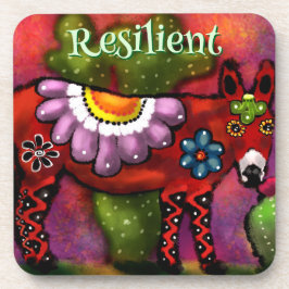 Southwest Talavera-Style Donkey Personalized コースター