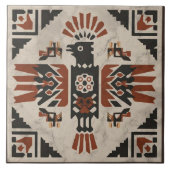 Southwest Tribal Eagle Geometric Ancestral Symbol タイル (正面)