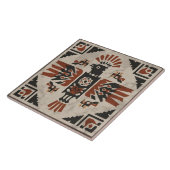 Southwest Tribal Eagle Geometric Ancestral Symbol タイル (側面)