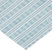 Southwest Winter Geometric Snowflake Pine Blue Med テーブルクロス (アングル)