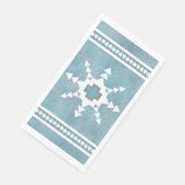 Southwest Winter Geometric Snowflake & Pine Trees (コーナー)