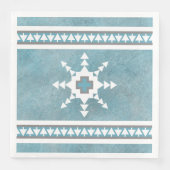 Southwest Winter Geometric Snowflakes Blue (正面)