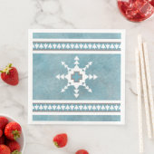 Southwest Winter Geometric Snowflakes Blue (インサイチュ)