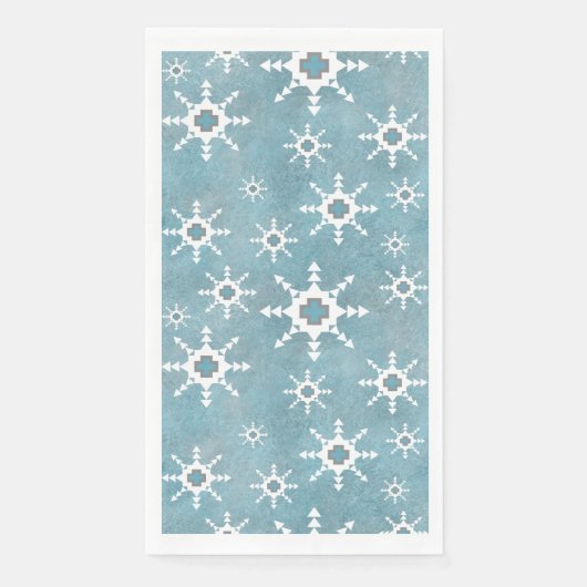 Southwest Winter Geometric Snowflakes Pattern (正面)