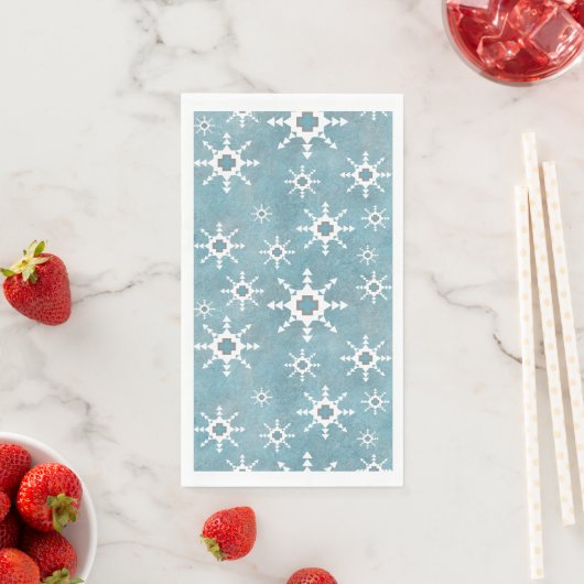 Southwest Winter Geometric Snowflakes Pattern (インサイチュ)