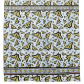 Southwest Yellow Swallowtail Butterflies Geometric シャワーカーテン (正面)