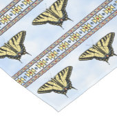 Southwest Yellow Swallowtail Butterfly Blue ミディアムテーブルランナー (コーナー)