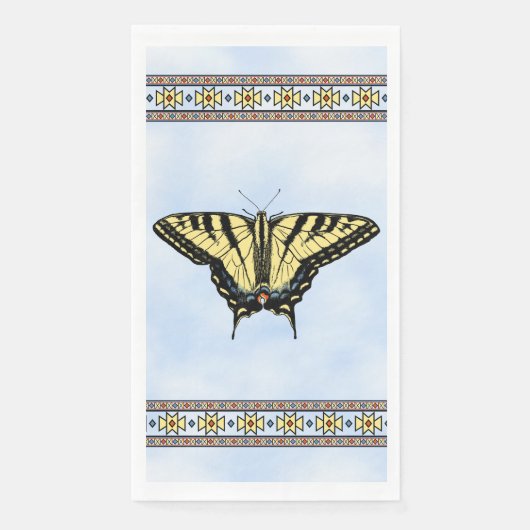 Southwest Yellow Swallowtail Butterfly Blue Sky (正面)