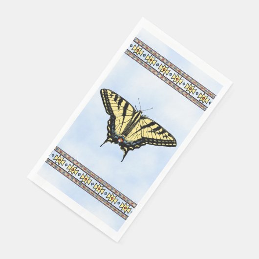 Southwest Yellow Swallowtail Butterfly Blue Sky (コーナー)