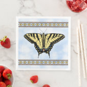 Southwest Yellow Swallowtail Butterfly Blue Sky (インサイチュ)