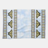Southwest Yellow Swallowtail Butterfly Blue Sky キッチンタオル (横)