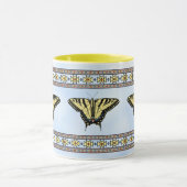 Southwest Yellow Swallowtail Butterfly Blue Sky マグカップ (中央)