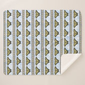 Southwest Yellow Swallowtail Butterfly Medium シェルパブランケット (正面(横))