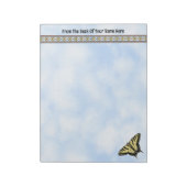 Southwest Yellow Swallowtail Butterfly Personalize ノートパッド (回転)