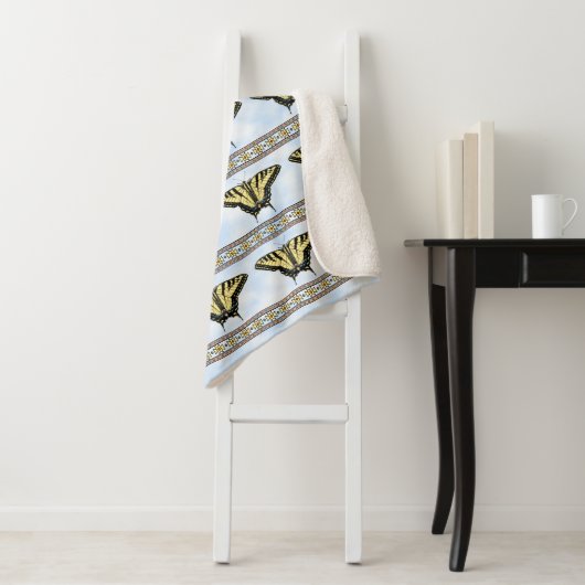 Southwest Yellow Swallowtail Butterfly Small シェルパブランケット (インサイチュ)
