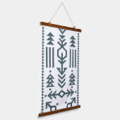 Southwestern Arrow Tribal Boho Western Minimalist 吊り下げ型タペストリー (傾斜あり)