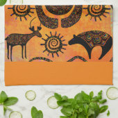 Southwestern Art キッチンタオル (折り畳み)