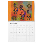 SOUTHWESTERN ART CALENDAR カレンダー (2月 2027)