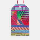 southwestern borders and triangles collage ギフトタグ (正面)