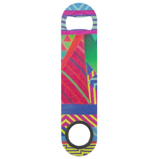 southwestern borders and triangles collage スピード栓抜き (正面)