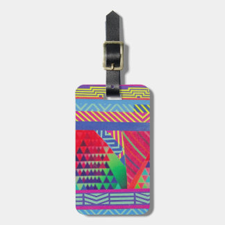 southwestern borders and triangles collage ラゲッジタグ