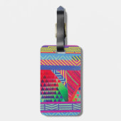 southwestern borders and triangles collage ラゲッジタグ (裏面縦)