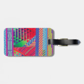 southwestern borders and triangles collage ラゲッジタグ (裏面横)