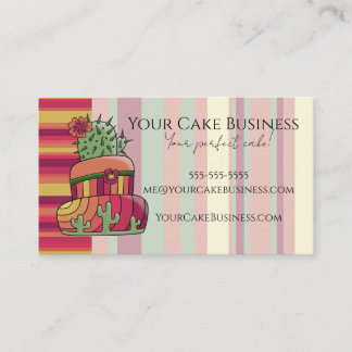 Southwestern Cactus Business Card 名刺