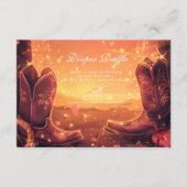 Southwestern Cowboy Boots Diapper Raffle エンクロージャーカード (正面)