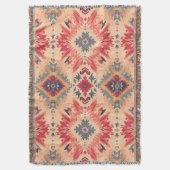 Southwestern Desert Geometric Pattern  スローブランケット (正面縦)