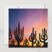 Southwestern Desert Landscape Cactus Sunrise Image カード (正面)