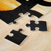 Southwestern Desert Landscape Cactus Sunrise Image ジグソーパズル (側面)