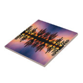 Southwestern Desert Landscape Cactus Sunrise Image タイル (側面)