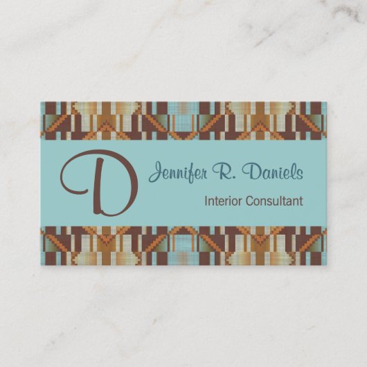 Southwestern Geometric Interior Consultant 名刺 (正面)