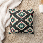 Southwestern Geometric Pattern Pillow  クッション (ブランケット)