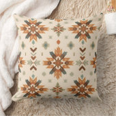 Southwestern Inspired Geometric Pattern Decorative クッション (ブランケット)