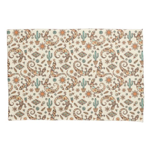 Southwestern Lizards 枕カバー (正面)