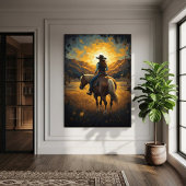 Southwestern Painted Western Print Poster ポスター