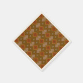 Southwestern Rustic Diamond Pattern スタンダードカクテルナプキン (角)