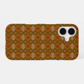 Southwestern Rustic Diamond Pattern iPhone 16ケース (裏面横)