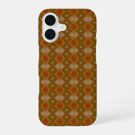 Southwestern Rustic Diamond Pattern iPhone 16ケース